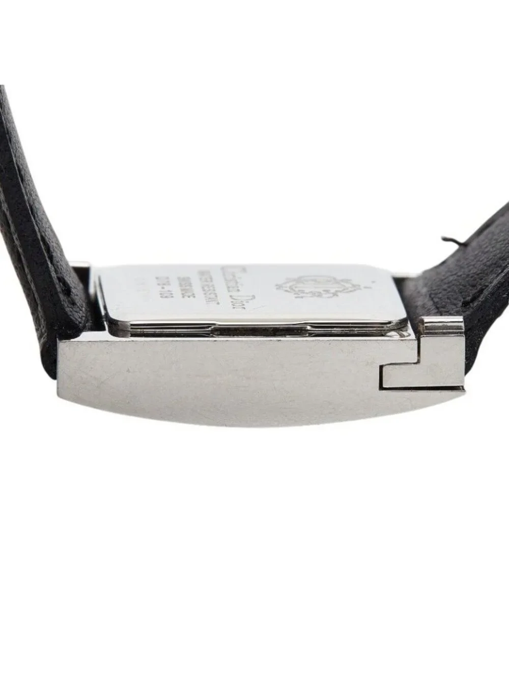 Dior Maris Watch Silver Black Stainless Steel Leather - Picture 5 of 6